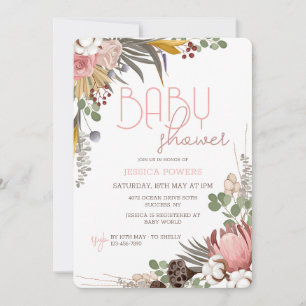 Dry Flowers Medley Invitation