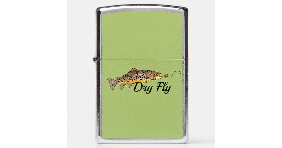 Rainbow Trout Fishing Monogram and Name Zippo Lighter