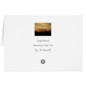 Dry Forest Sunset Cards (Back Horizontal)