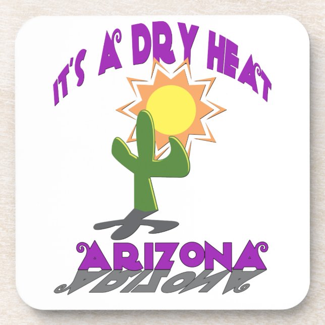 Dry Heat Arizona Beverage Coaster (Front)