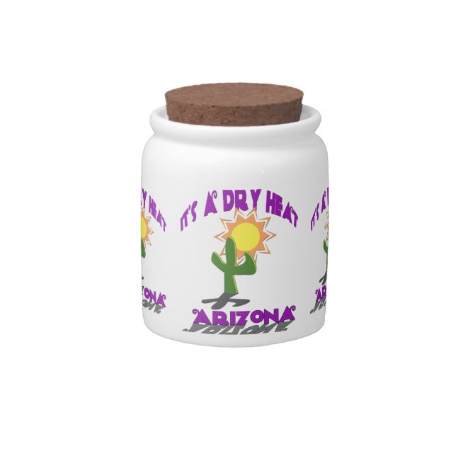 Dry Heat Arizona Candy Jar (Front)