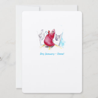 Dry January Congratulations Card