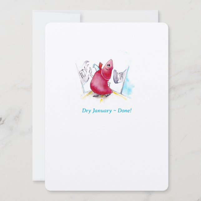 Dry January Congratulations Card (Front)