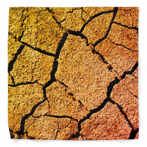 Dry land cracked earth drought bandana