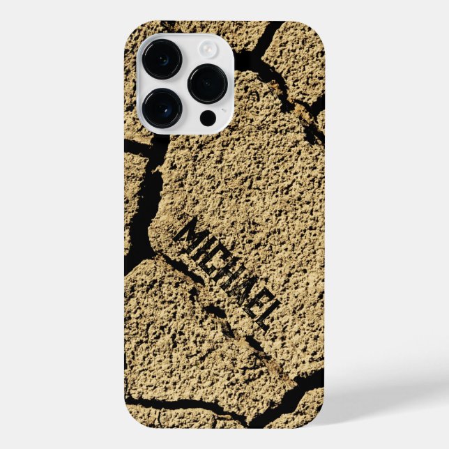 Dry land cracked earth drought Your Custom name iPhone Case (Back)