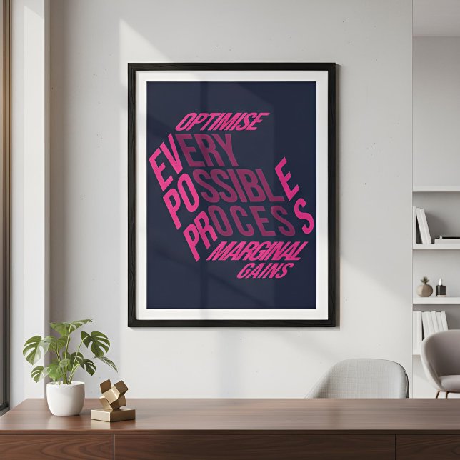 Dry Motivation | Marginal Gains | Midnight Berry Poster (Lifestyle Shot)