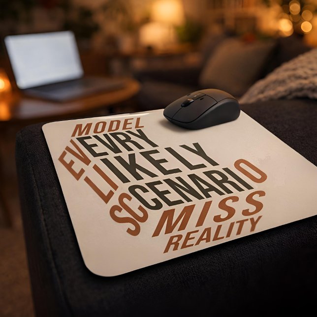 Dry Motivation | Modeled Reality | Campfire Mouse Pad (Lifestyle Shot)