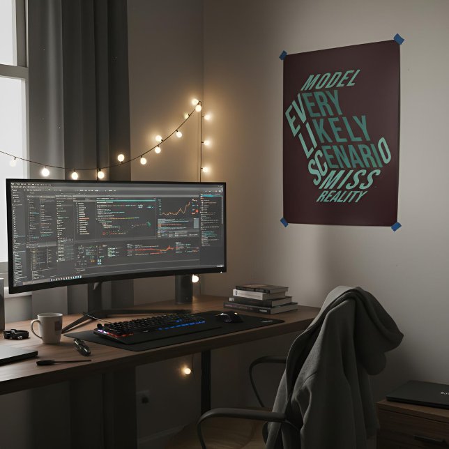 Dry Motivation | Modelled Reality | Deepwater Poster (Lifestyle Shot)