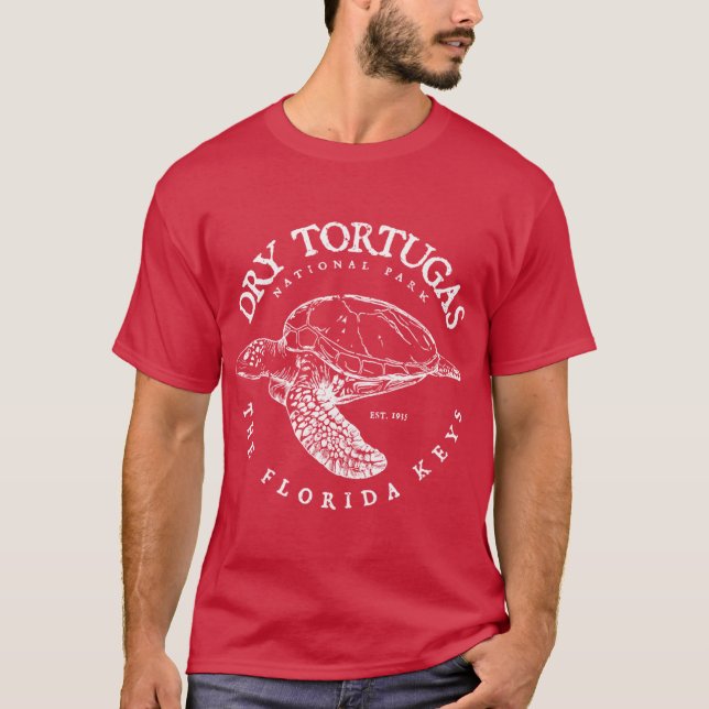 Dry National Park Florida Keys Turtle T-Shirt (Front)