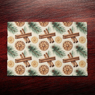 Dry Oranges Cinnamon Sticks Fir Branches Doormat