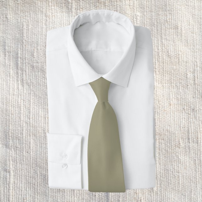 Dry Sage Solid Color Neck Tie (Creator Uploaded)
