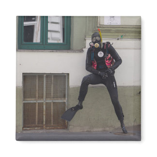 Dry Scuba Diver Magnet