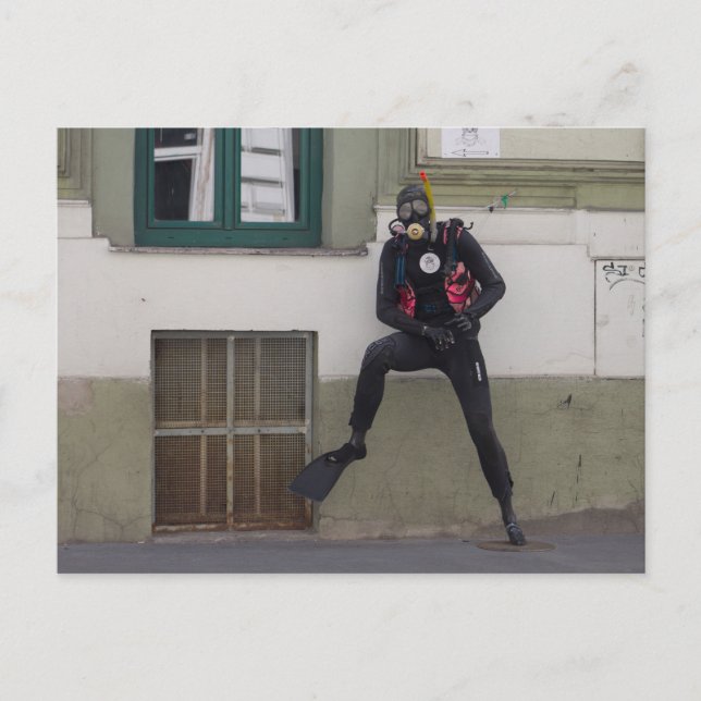 Dry Scuba Diver Postcard (Front)