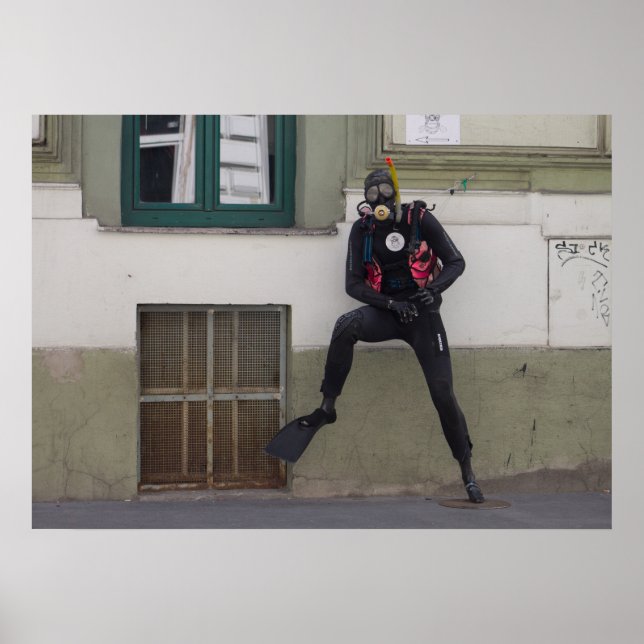 Dry Scuba Diver Poster (Front)