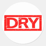 Dry Stamp Classic Round Sticker