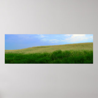 Dry Storm Over Oklahoma Grasslands II (Color Sat) Poster