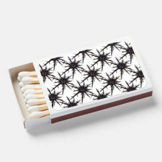 Dry Thistle Sharp Thorns Gothic Botanical Pattern Matchboxes