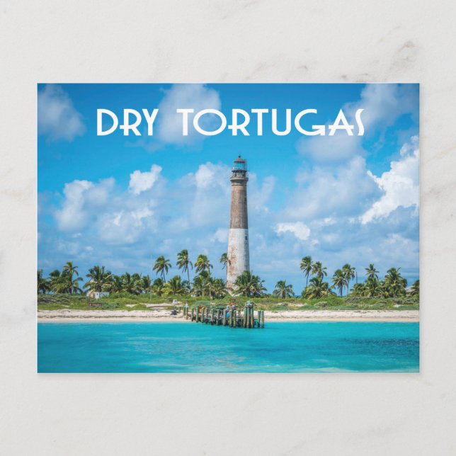 Dry Tortugas Florida lighthouse photograph Postcard (Front)