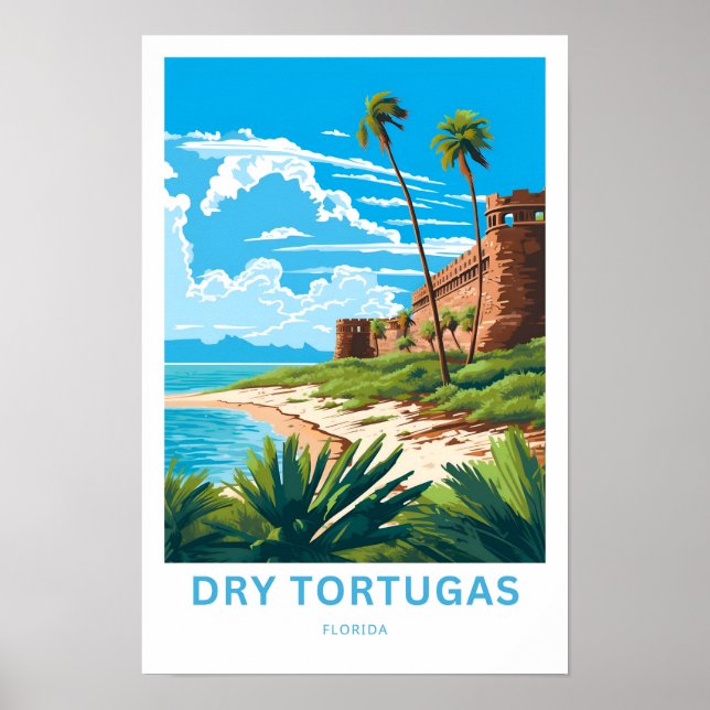 Dry Tortugas Florida Travel Print (Front)