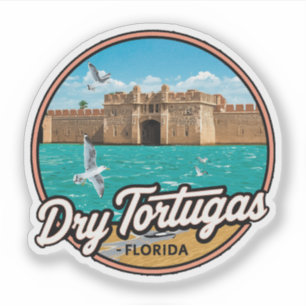 Dry Tortugas Florida Vintage Travel Sticker