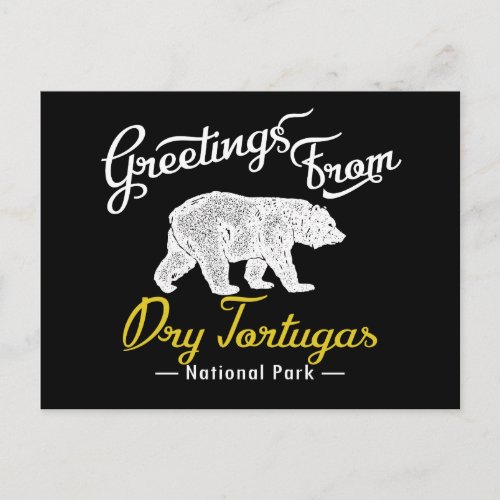 Dry Tortugas National Park Bear Postcard
