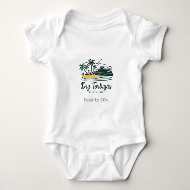 Dry Tortugas National Park Custom Baby Bodysuit (Front)