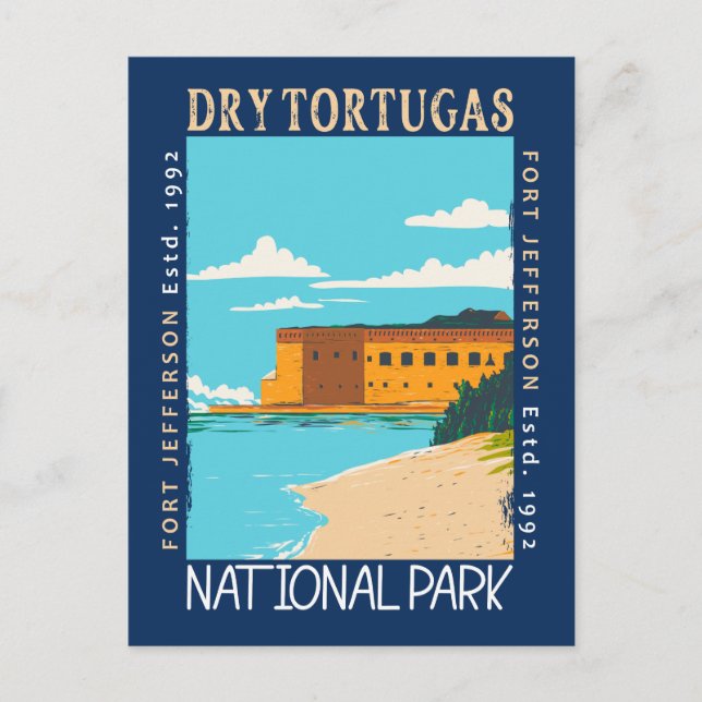 Dry Tortugas National Park Florida Fort Jefferson  Postcard (Front)
