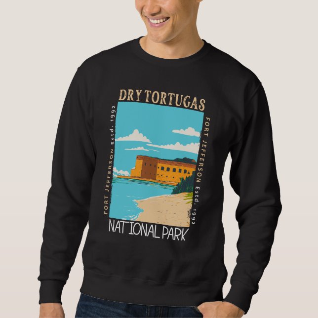 Dry Tortugas National Park Florida Fort Jefferson Sweatshirt (Front)