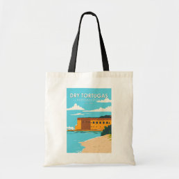  Dry Tortugas National Park Florida Fort Vintage  Tote Bag