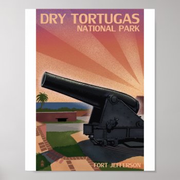 Dry Tortugas National Park Litho Artwork Poster by LanternPress at Zazzle