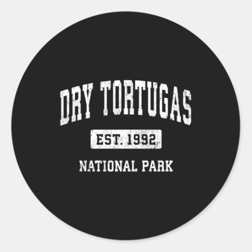 Dry Tortugas National Park Sports Classic Round Sticker