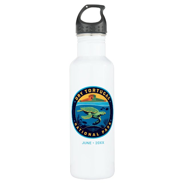 Dry Tortugas National Park Stainless Steel Water Bottle (Front)