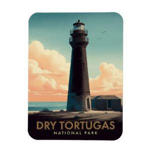 Dry Tortugas National Park Vintage Lighthouse Magnet