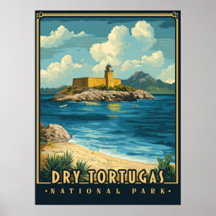 Dry Tortugas National Park - Vintage  Poster