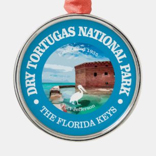 Dry Tortugas NP2 Metal Ornament