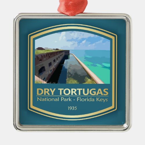 Dry Tortugas NP PF1 Metal Ornament
