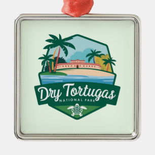 Dry Tortugas US National Park Metal Ornament