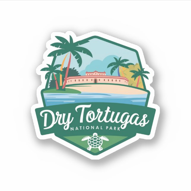 Dry Tortugas US National Park Sticker (Front)
