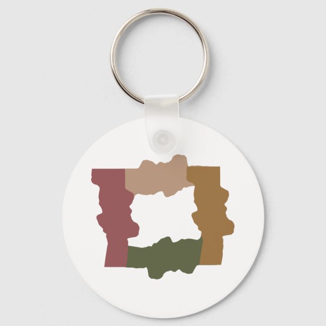 DRY TREE TRUNK by Masanser Pixelat Keychain (Front)