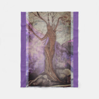 Dryad in Winter Fleece Blanket