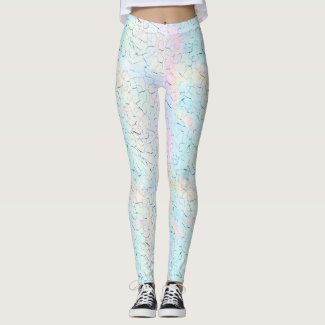Dryad: Pale Rose, Blue Romance, Fog, Alice Blue Leggings