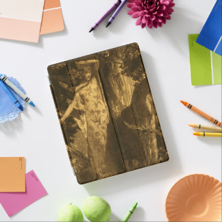 Dryad Woman So haunted Owl & Bat Night Moonlight iPad Smart Cover