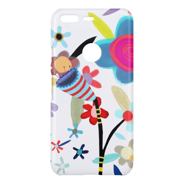 Dryed Pressed Flowers Art Uncommon Google Pixel Case (Back)