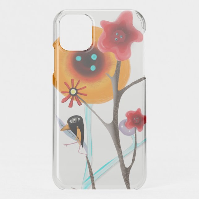 Dryed Pressed Flowers Art Uncommon iPhone Case (Back)