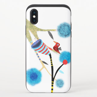 Dryed Pressed Flowers Art iPhone XS Slider Case