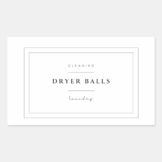 Dryer Ball Laundry Label Stickers