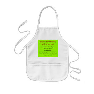 Dryer Lint Recipe Kids' Apron