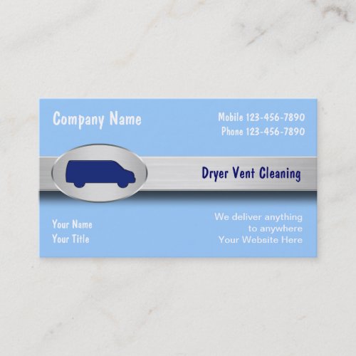 Dryer Vent Cleaning Business Cards