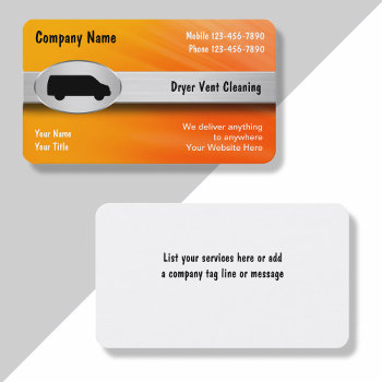 Dryer Vent Cleaning Business Cards by Luckyturtle at Zazzle