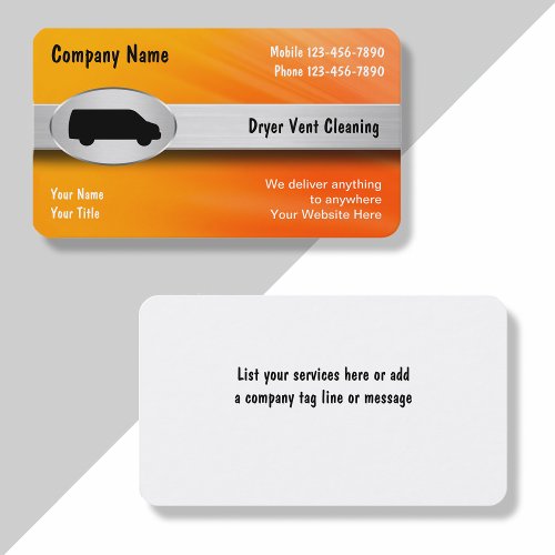 Dryer Vent Cleaning Business Cards
